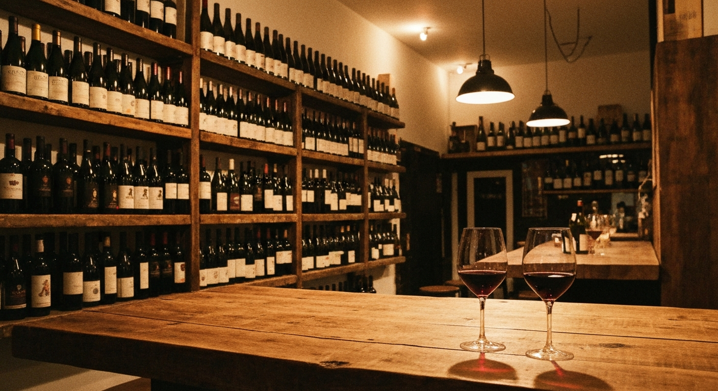 Inside Cintia wine bar